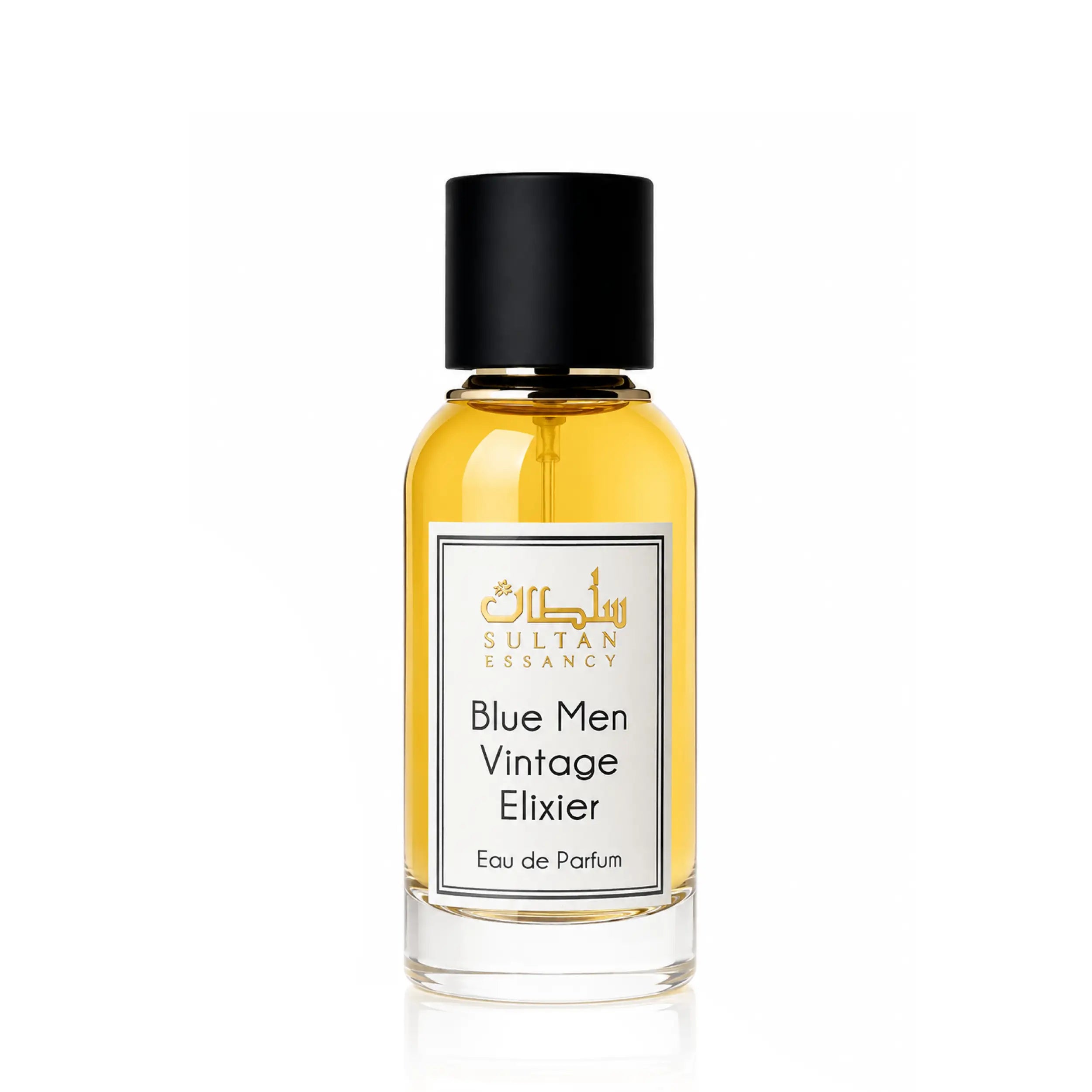 Blue Men Vintage Elixier von Sultan Essancy – warmer süßer Herrenduft mit Vanille, Honig, Tonka sowie frischem Lavendel und Minze