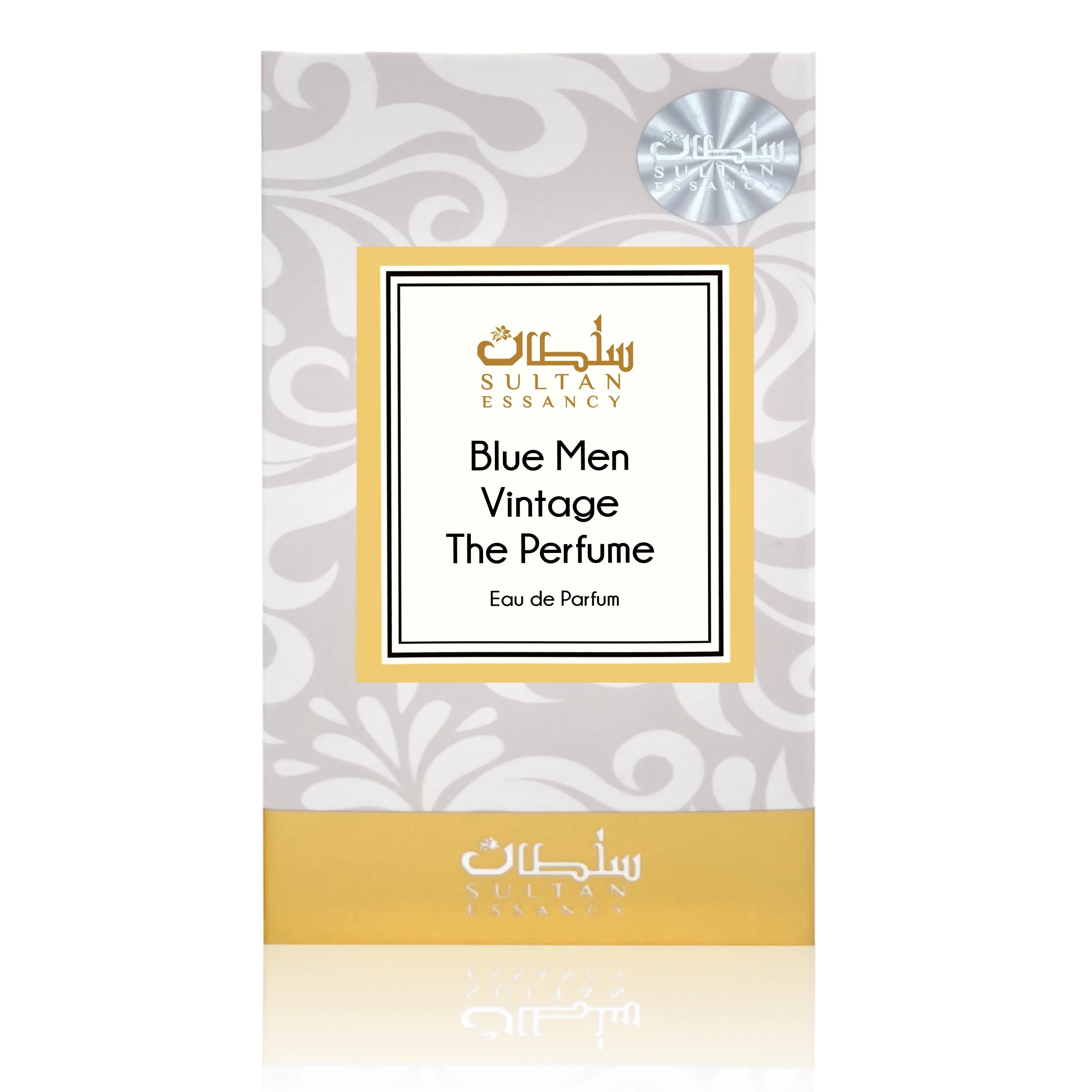 Blue Men Vintage The Perfume Eau de Parfum für Herren von Sultan Essancy in der Produktverpackung