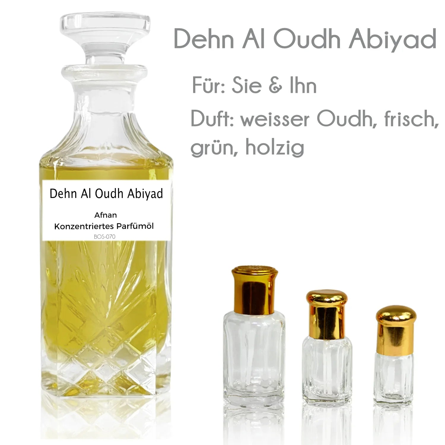 Parfümöl Weißer Oudh - Dehn al Oudh Abiyad - Ohne Alkohol Afnan | Oriental-Style