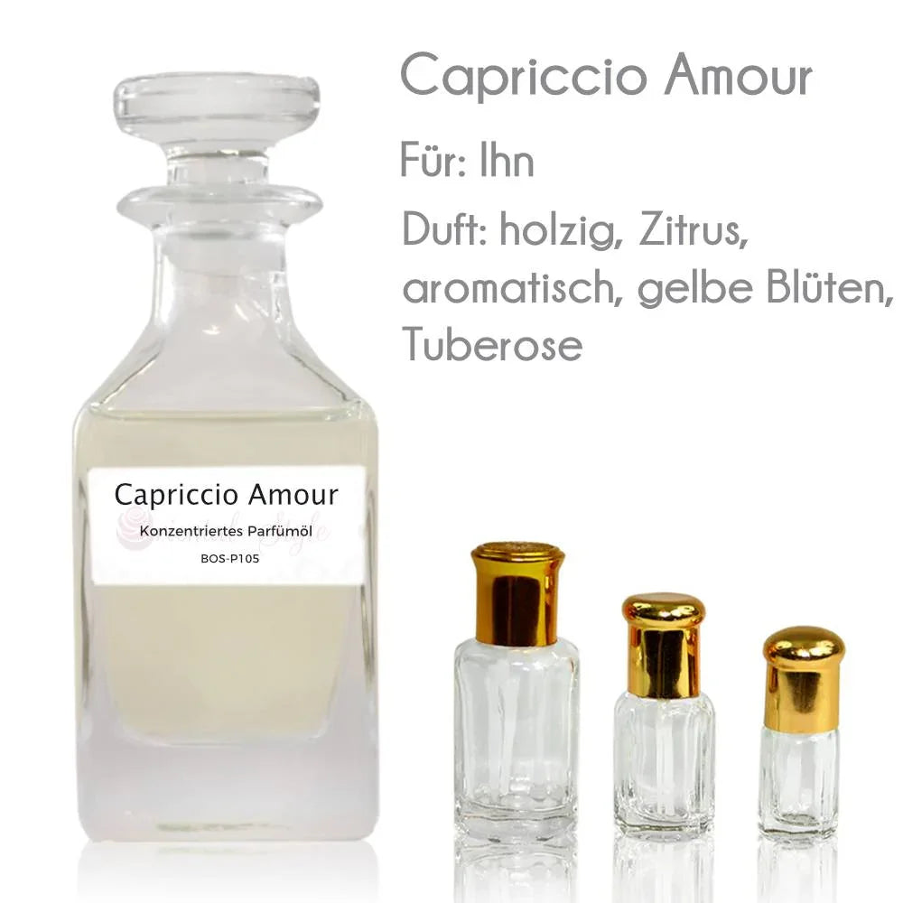 Capriccio Amour Parfümöl mit Duftprofil und drei Abfüllgrößen