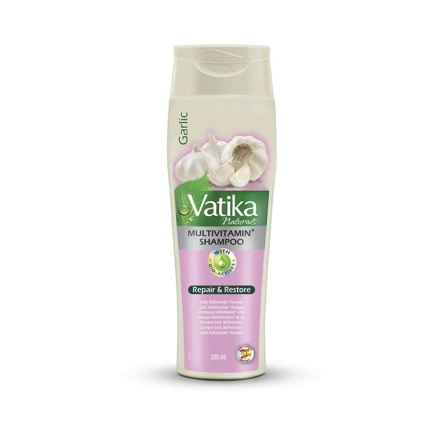 Dabur Garlic-Shampoo mit Knoblauch für Haarwachstum (400ml) Vatika | Oriental-Style