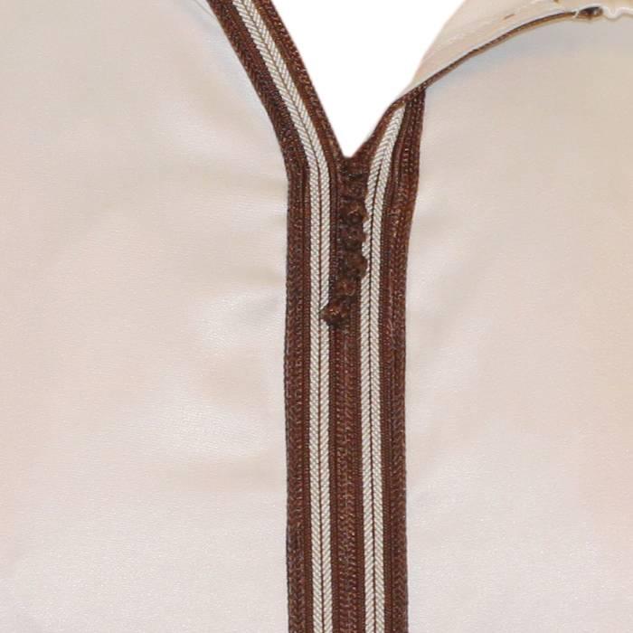 Marokkanische Arabische Jalabiya Djellabia Kaftan Für Männer In Creme Oriental-Style | Oriental-Style