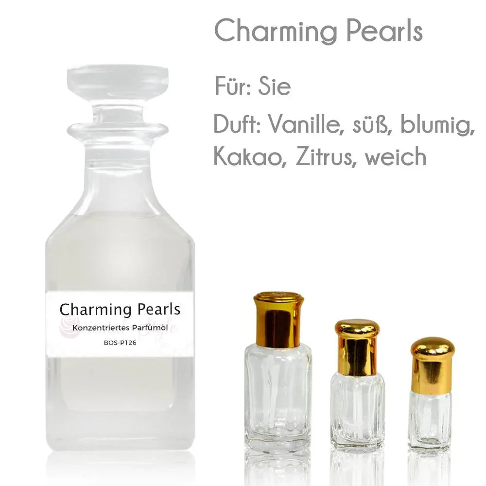 Charming Pearls perfume oil with vanilla, cocoa and peach