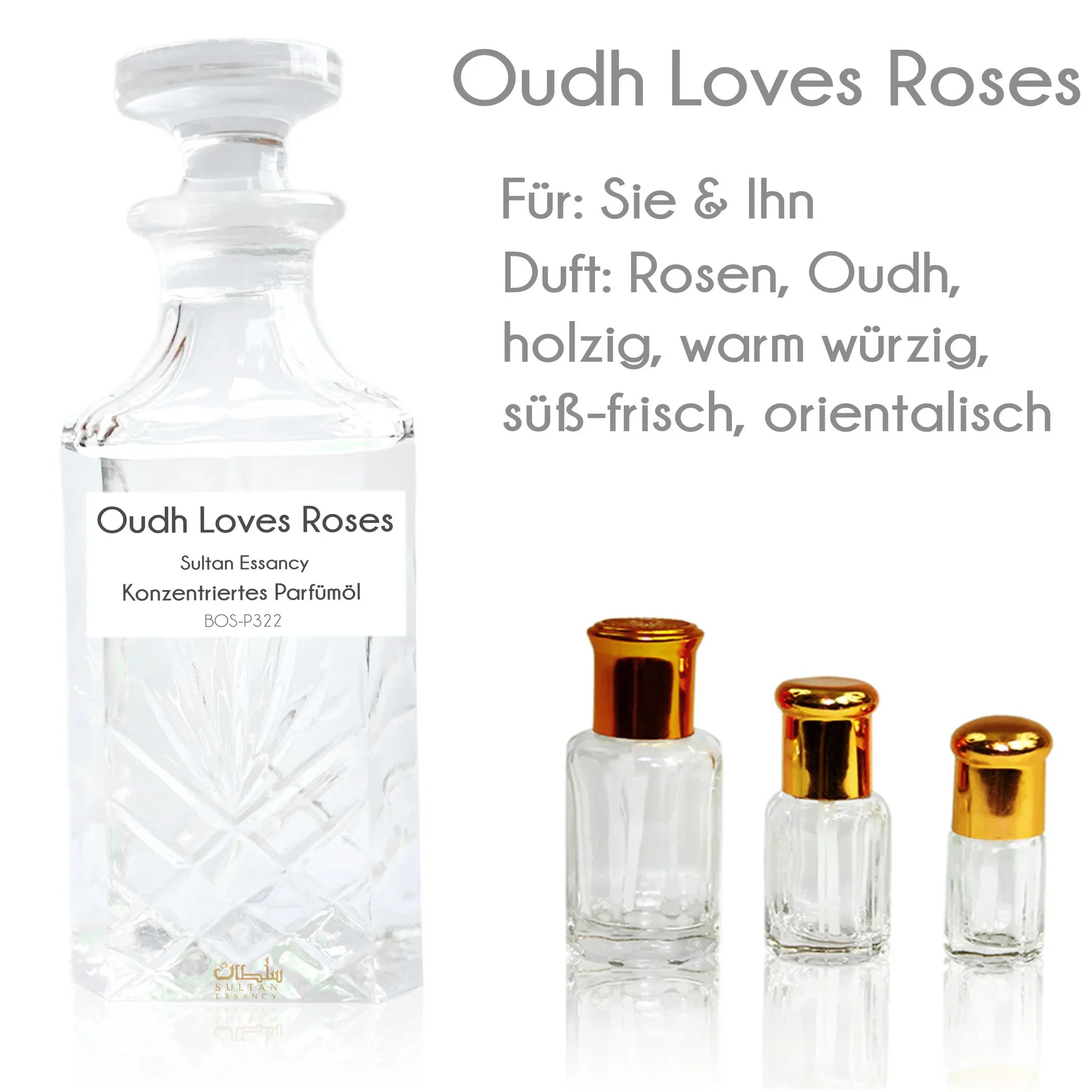 Parfümöl Oudh Loves Roses - Attar Parfüm Sultan Essancy | Oriental-Style