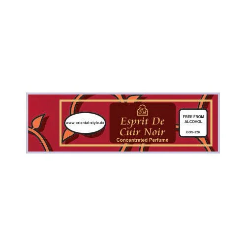Konzentriertes Parfümöl Esprit De Cuir Noir - Parfüm ohne Alkohol Swiss Arabian | Oriental-Style