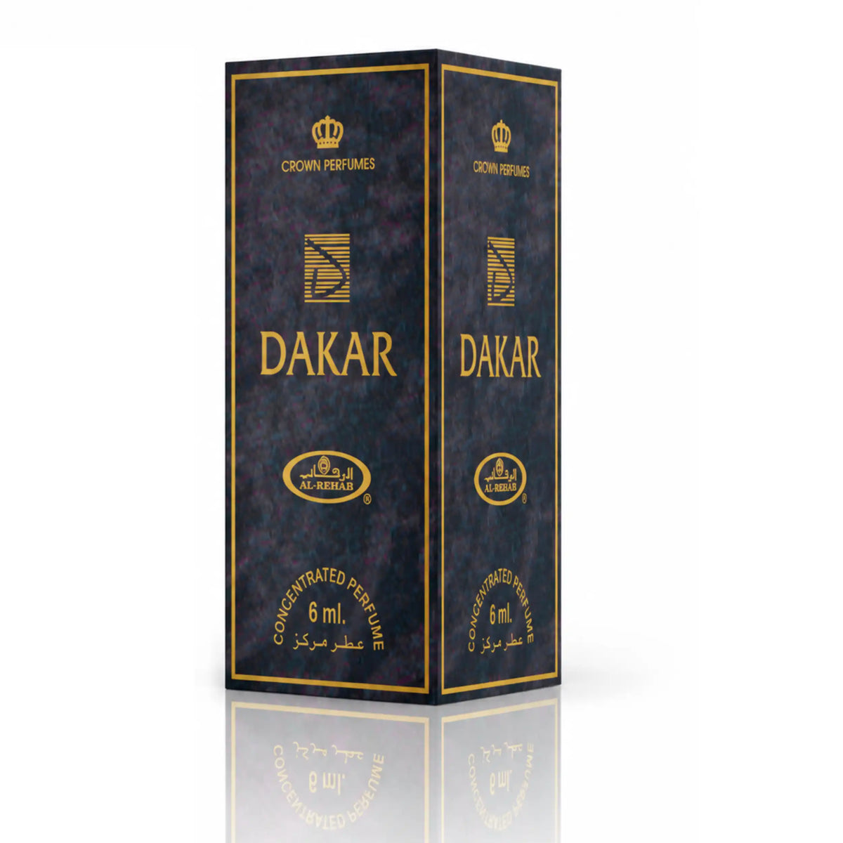 Dakar Al Rehab Parfümöl Verpackung 6 ml – holzig-moosiger Herrenduft mit Amber, Oud, Zedernholz und würzigen Noten