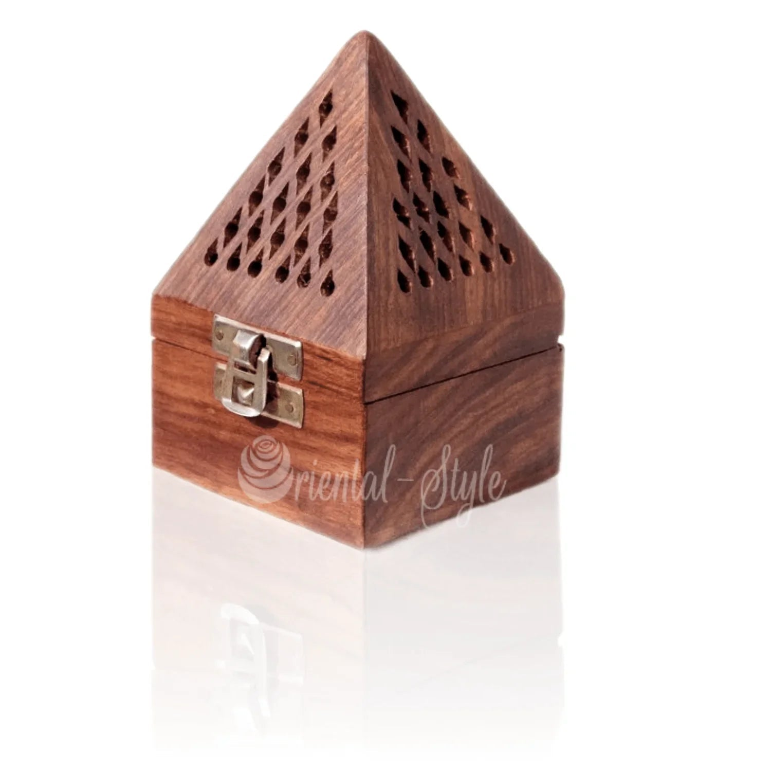 Mubkara - Räuchergefäß Pyramide Für Bakhour Aus Holz Oriental-Style | Oriental-Style