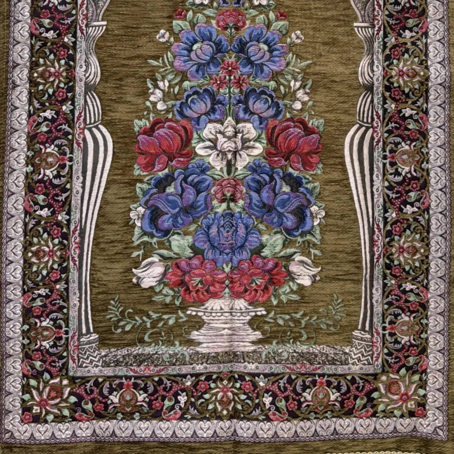 Gebetsteppich Luxus Seccade – Olivgold Oriental-Style | Oriental-Style