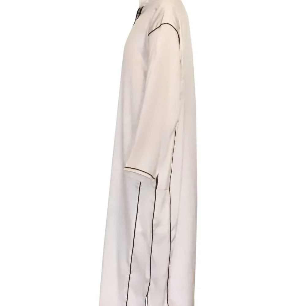 Marokkanische Arabische Jalabiya Djellabia Kaftan Für Männer In Creme Oriental-Style | Oriental-Style