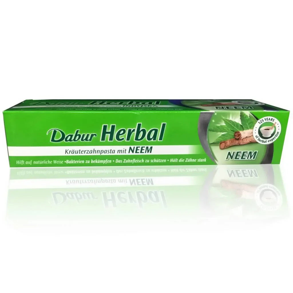Ayurvedische Zahnpasta mit Neemextrakt - Vegan, Fluoridfrei (100ml) Dabur | Oriental-Style