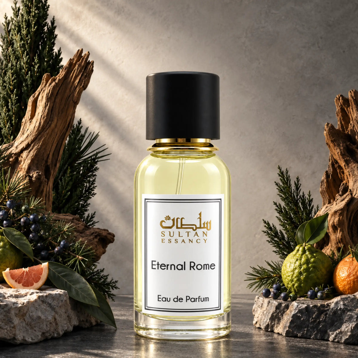 Eternal Rome Sultan Essancy Herren Eau de Parfum mit Wacholder und Zedernholz