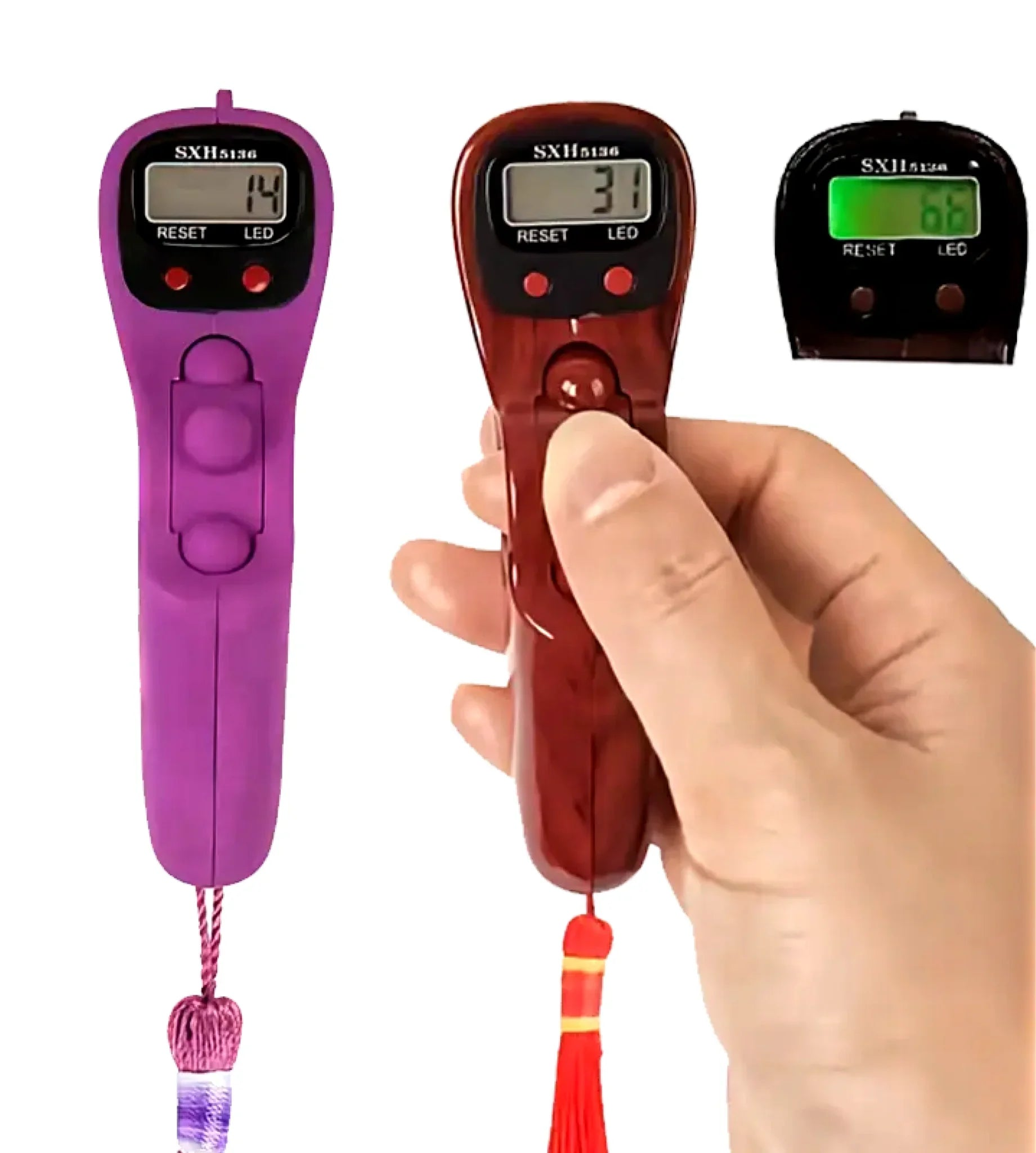 Digitaler LED Tasbeeh Tasbih Tally Zähler Elektronisch Mit Scrollrad Oriental-Style | Oriental-Style