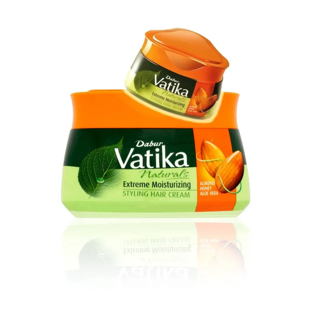 Dabur Vatika Naturals Extreme Moisturizing Styling Haar Creme für mehr Feuchtigkeit (140ml) Vatika | Oriental-Style