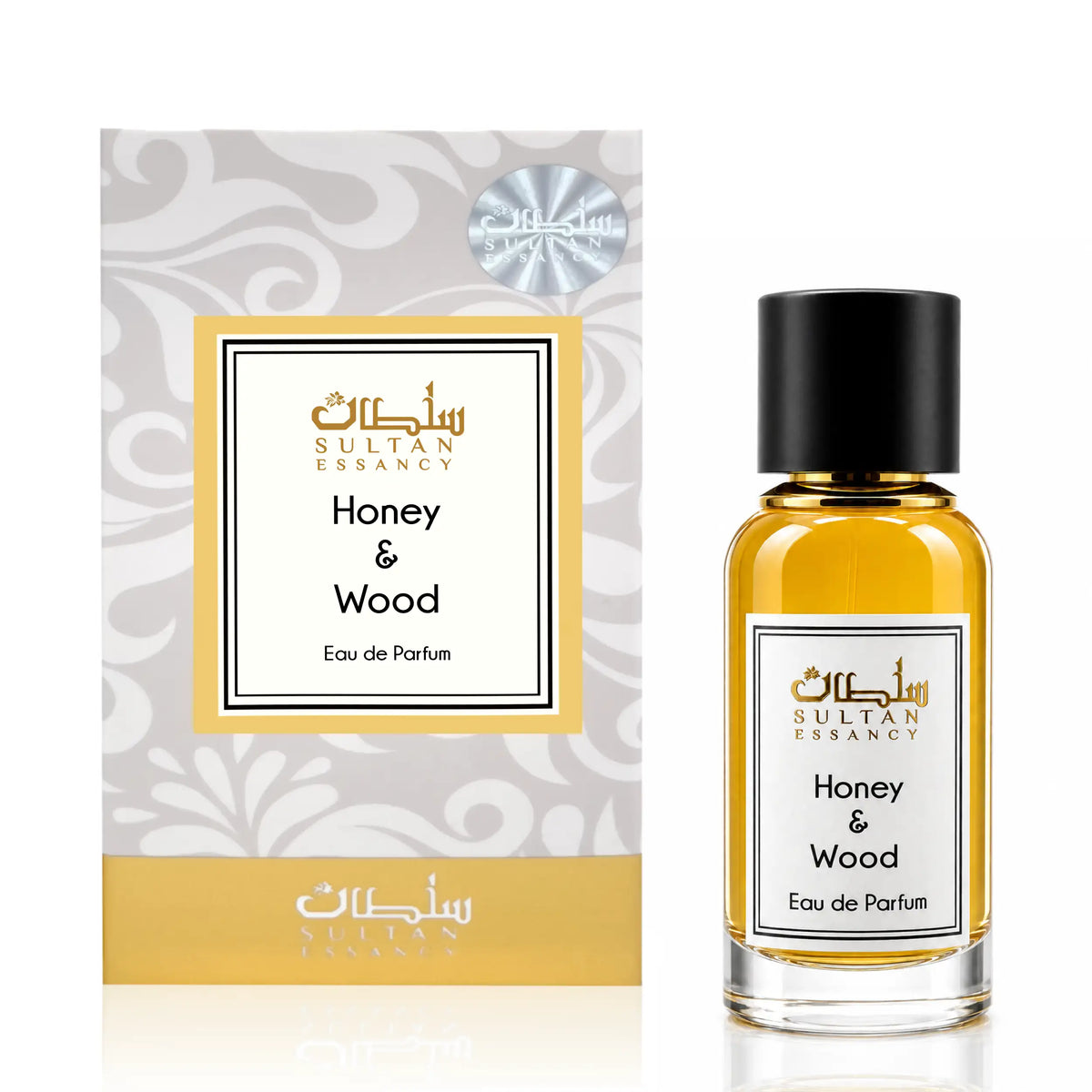 Honey & Wood Sultan Essancy Eau de Parfum mit Verpackung und Flakon