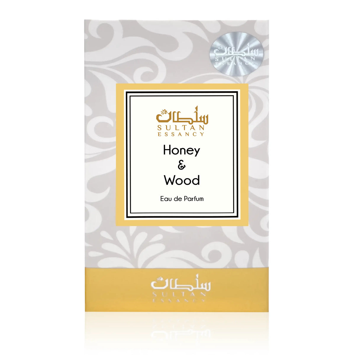 Honey & Wood Sultan Essancy Eau de Parfum Verpackung mit Honig-Design