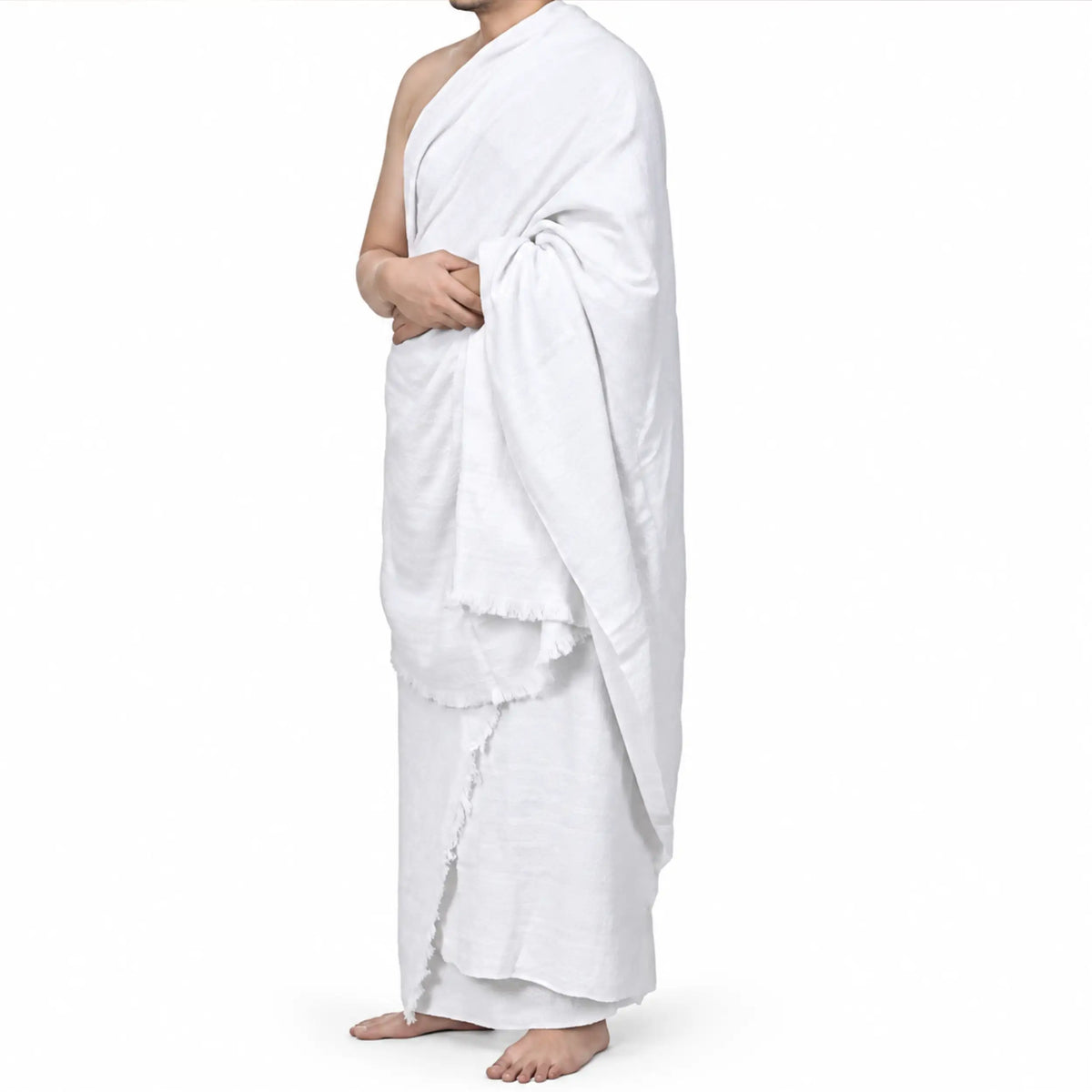 Weißes Ihram Set für Herren mit Rida und Izar für Hajj und Umrah