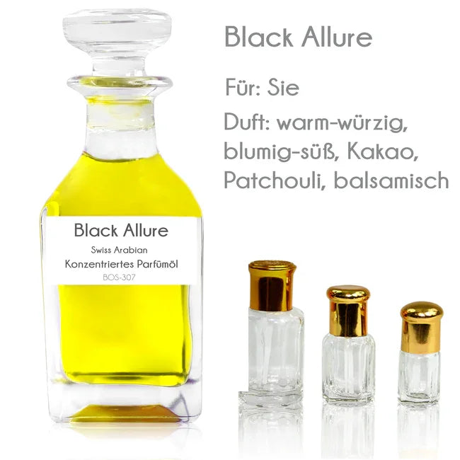 Konzentriertes Parfümöl Black Allure - Parfüm ohne Alkohol Sultan Essancy | Oriental-Style