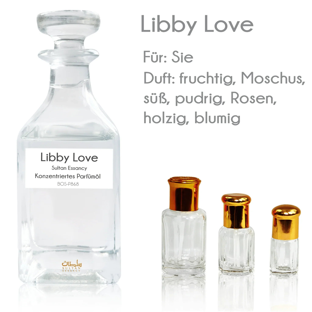 Konzentriertes Parfümöl Libby Love - Parfüm ohne Alkohol Sultan Essancy | Oriental-Style