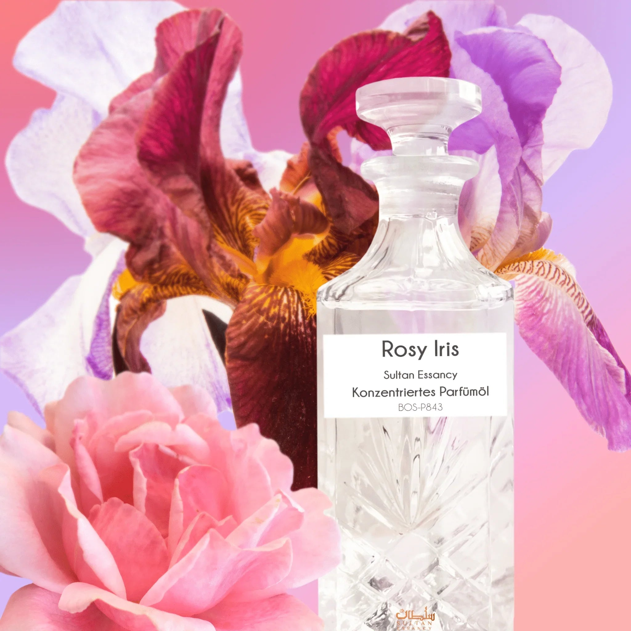 Konzentriertes Parfümöl Rosy Iris - Parfüm ohne Alkohol Sultan Essancy | Oriental-Style