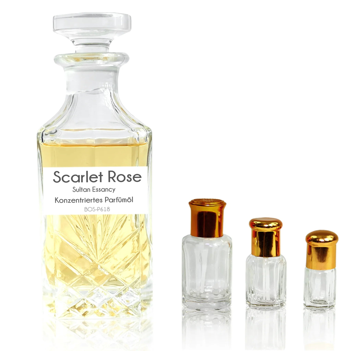Konzentriertes Parfümöl Scarlet Rose Parfüm ohne Alkohol Sultan Essancy | Oriental-Style