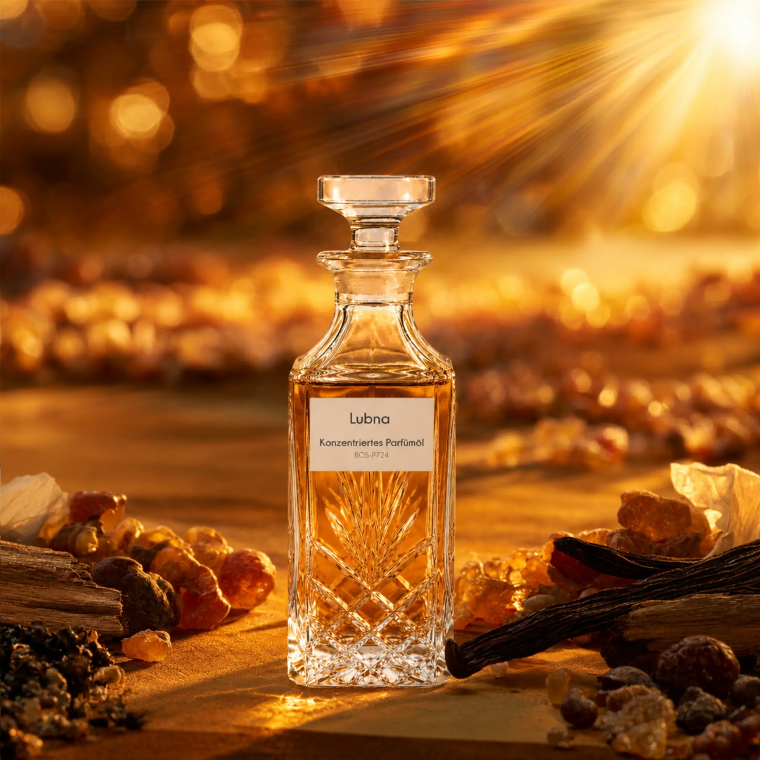 Lubna von Sultan Essancy Parfümöl mit Rum, Weihrauch, Tabak, Vanille und Amber in verschiedenen Roll-On Flakons - Oriental-Style
