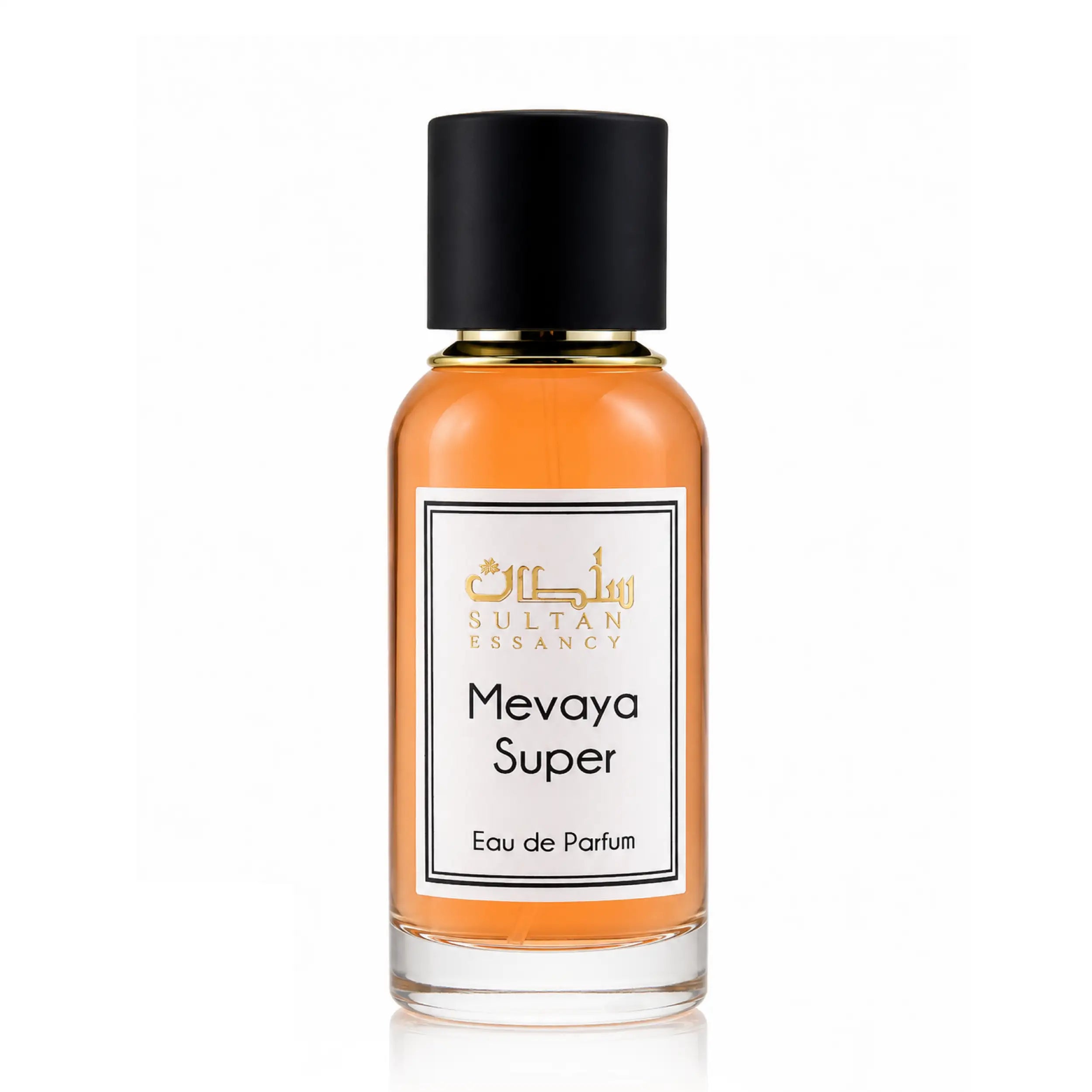 Mevaya Super Eau de Parfum von Sultan Essancy im Glasflakon, pudriger Moschusduft für Damen mit Rose, Pfirsich und Amber