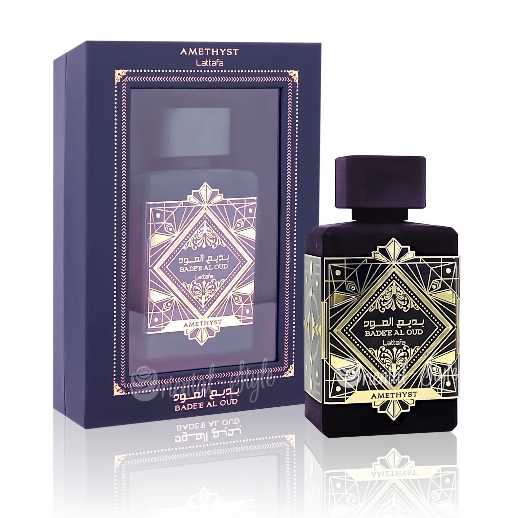 Oud For Glory Amethyst Lattafa Flakon und Verpackung 100ml
