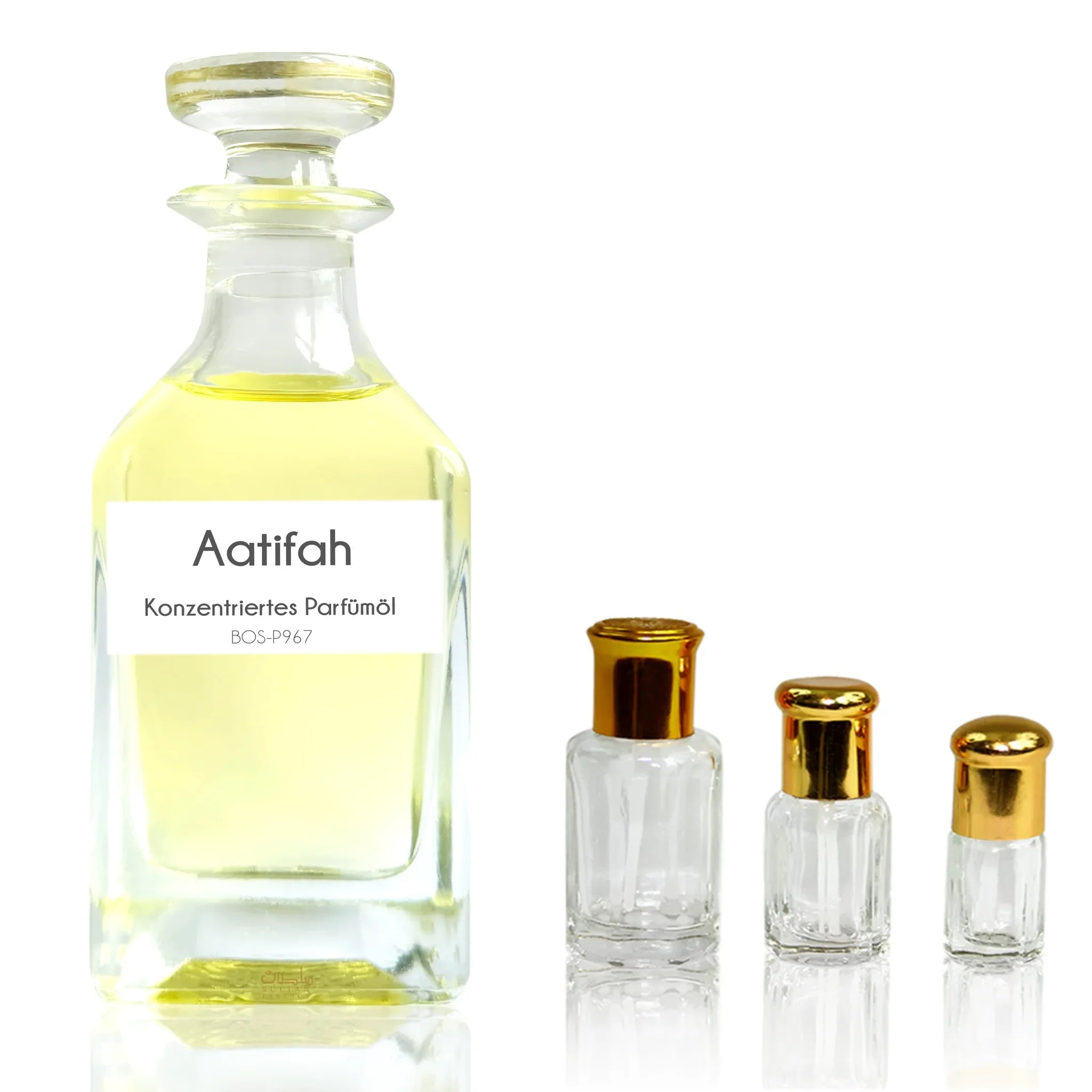 Aatifah perfume oil with Granny Smith apple, blackcurrant and shiso
