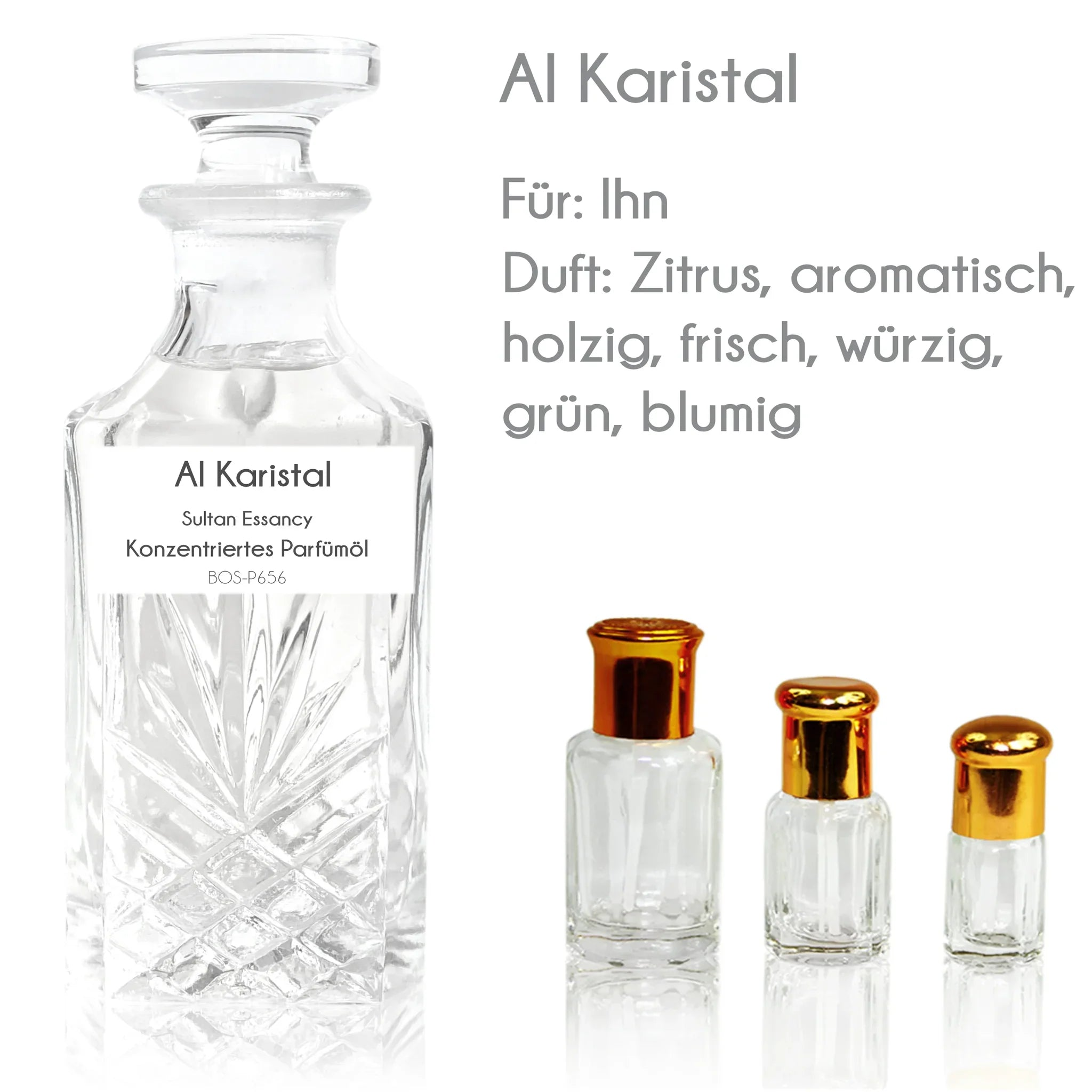Al Karistal Sultan Essancy perfume oil with vetiver and cedar