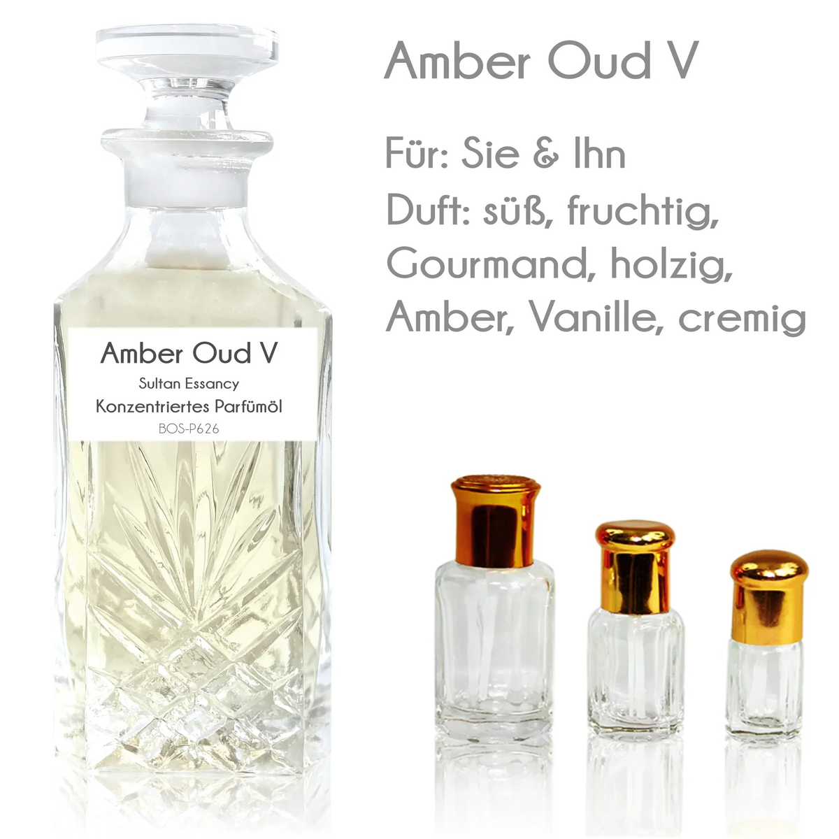 Amber Oud V Sultan Essancy fragrance oil with honeydew melon and pineapple