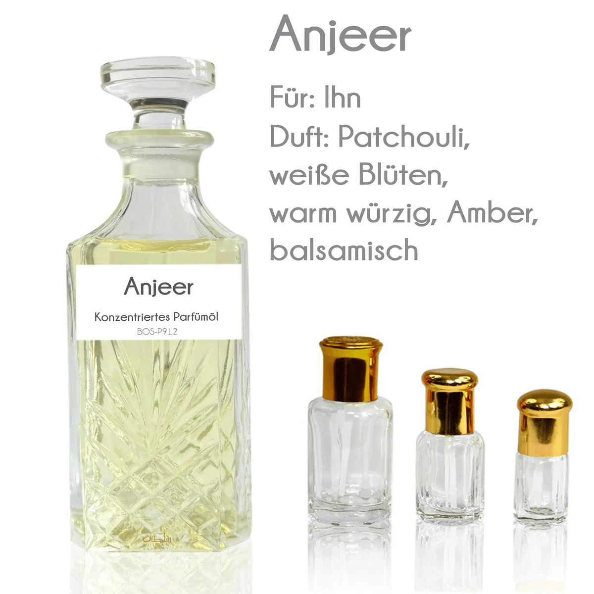 Anjeer Parfümöl für Herren mit Patchouli und Räucherwerk