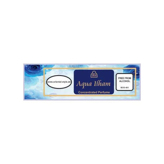 Aqua Ilham Sultan Essancy fragrance oil with green petitgrain and orange