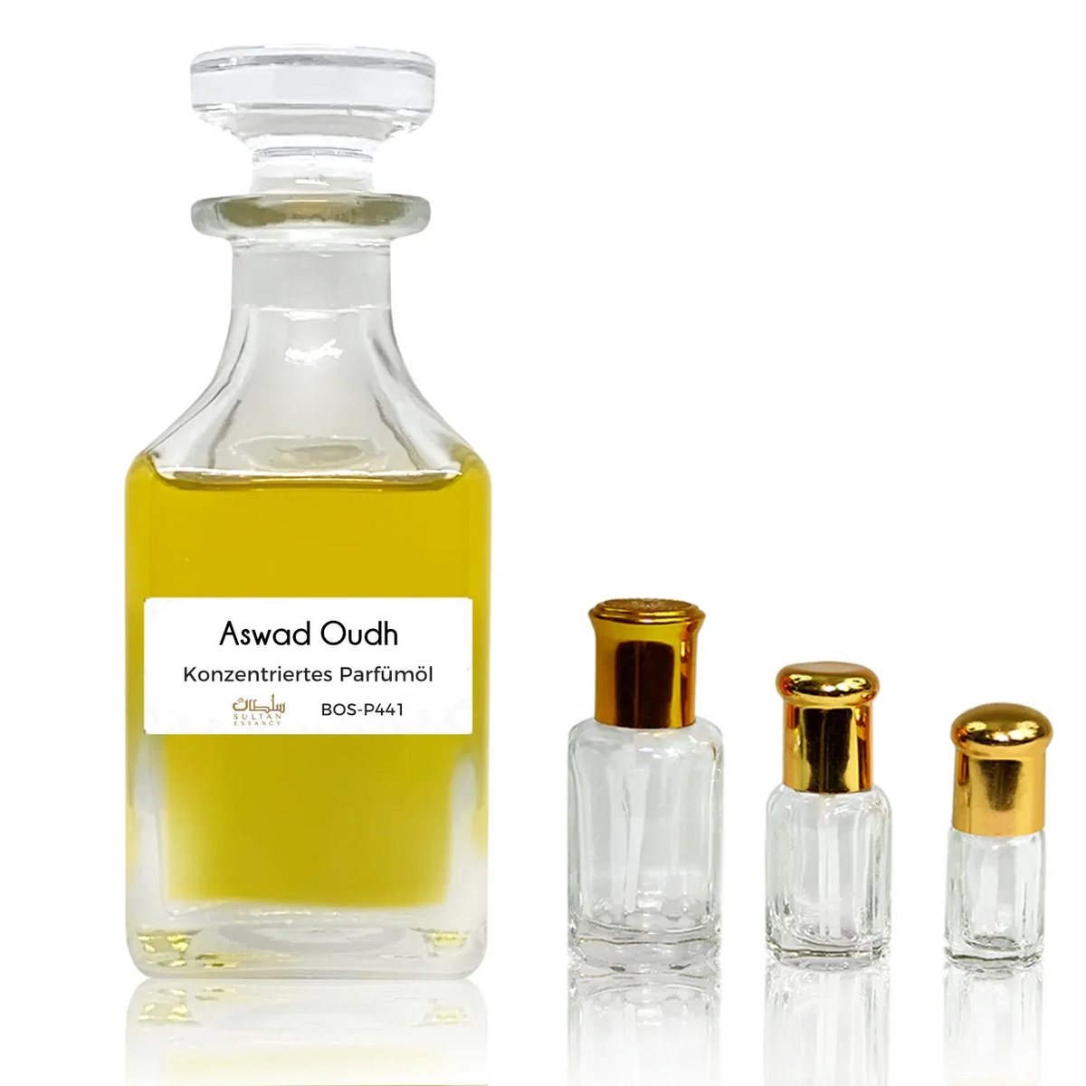 Aswad Oudh perfume oil with rose, frankincense and oudh