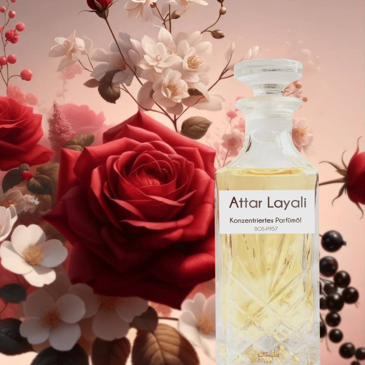 Attar Layali Sultan Essancy Duftöl mit Ylang-Ylang, Jasmin und Rose