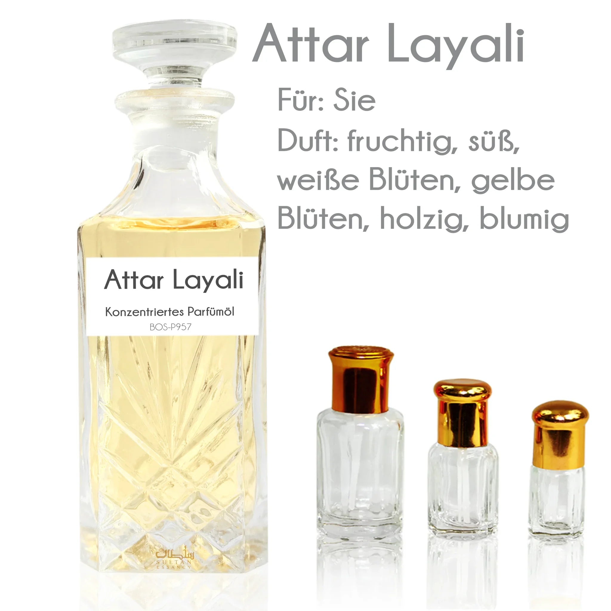 Attar Layali Parfümöl mit Oudh, Amber und blumigen Noten