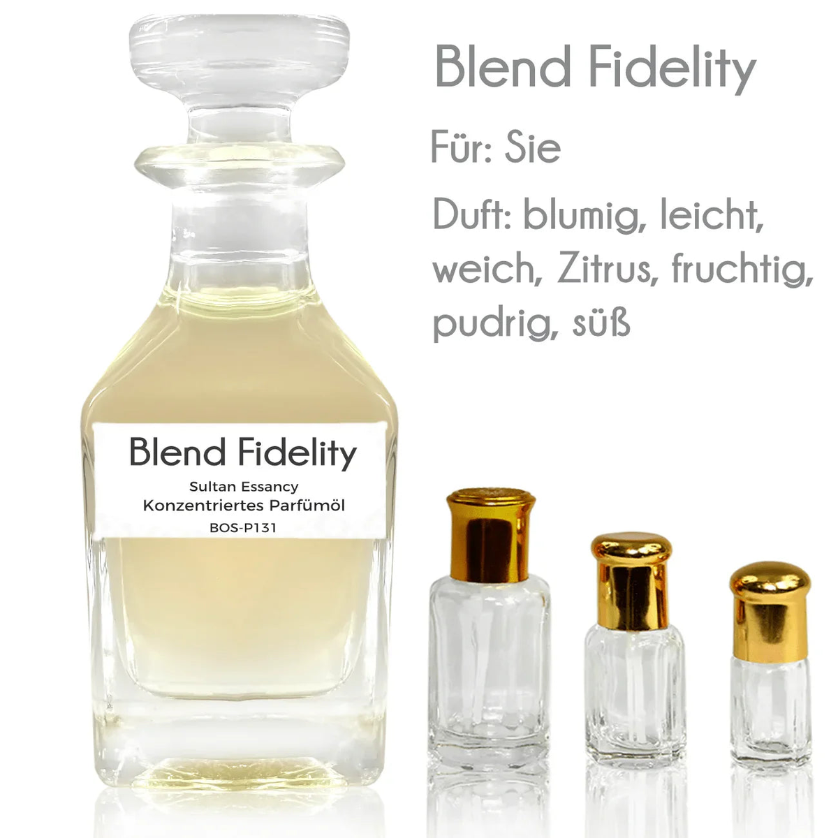 Parfümöl Blend Fidelity - Attar Parfüm ohne Alkohol Sultan Essancy | Oriental-Style
