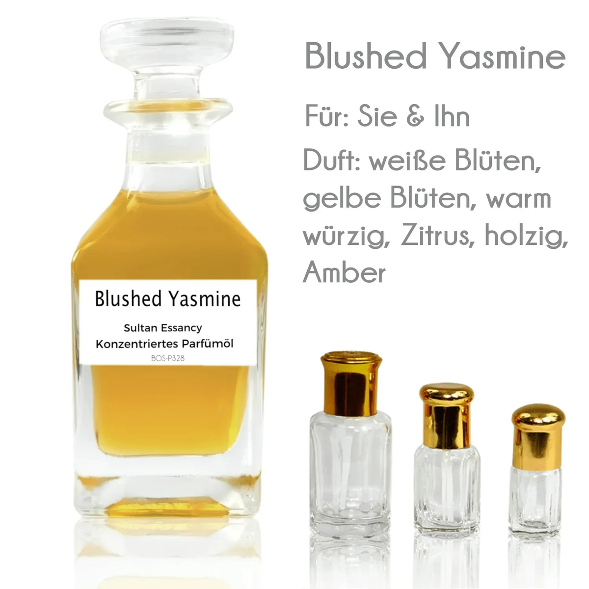 Parfümöl Blushed Yasmine - Attar Parfüm ohne Alkohol Sultan Essancy | Oriental-Style