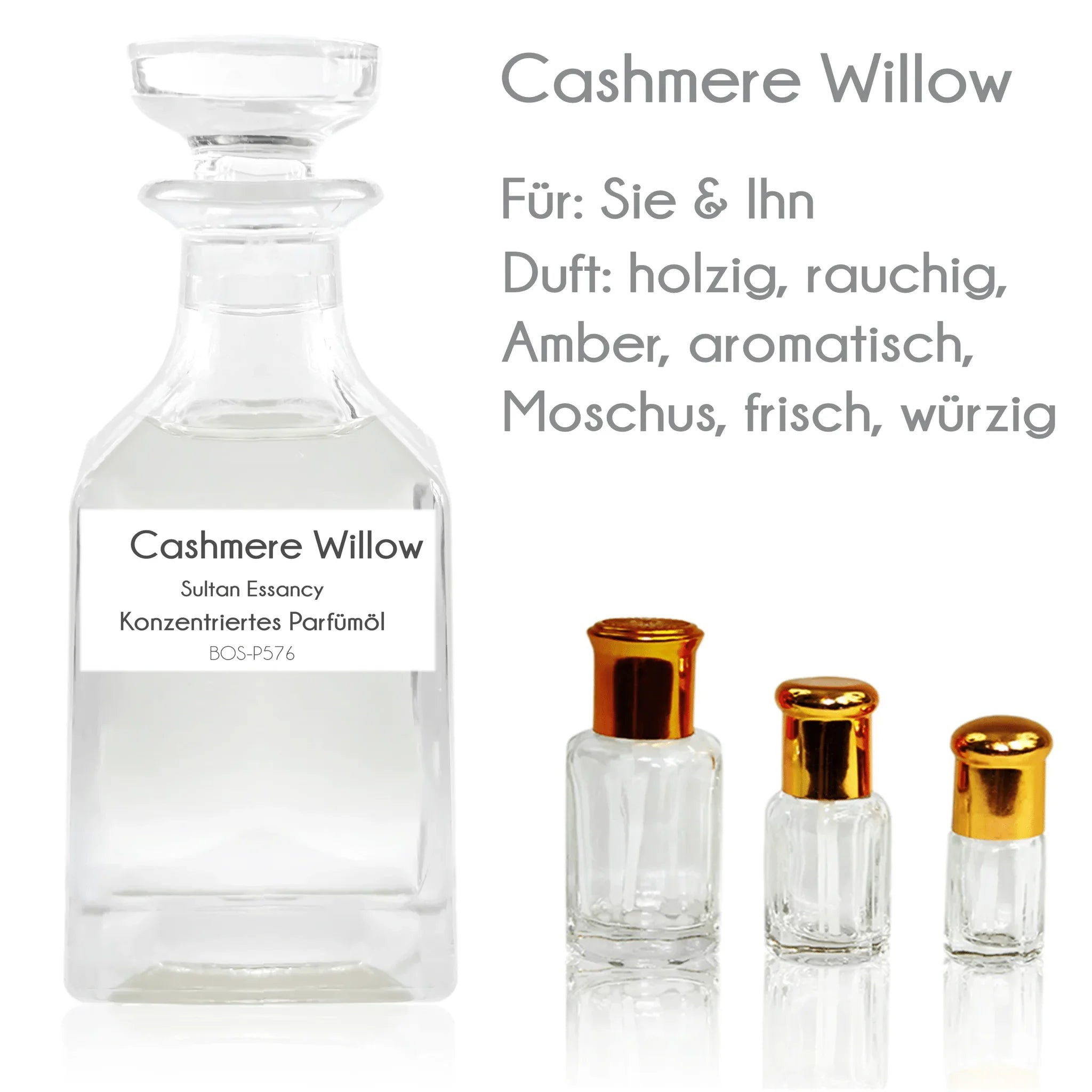 Cashmere Willow perfume oil with willow, vetiver and cashmere wood