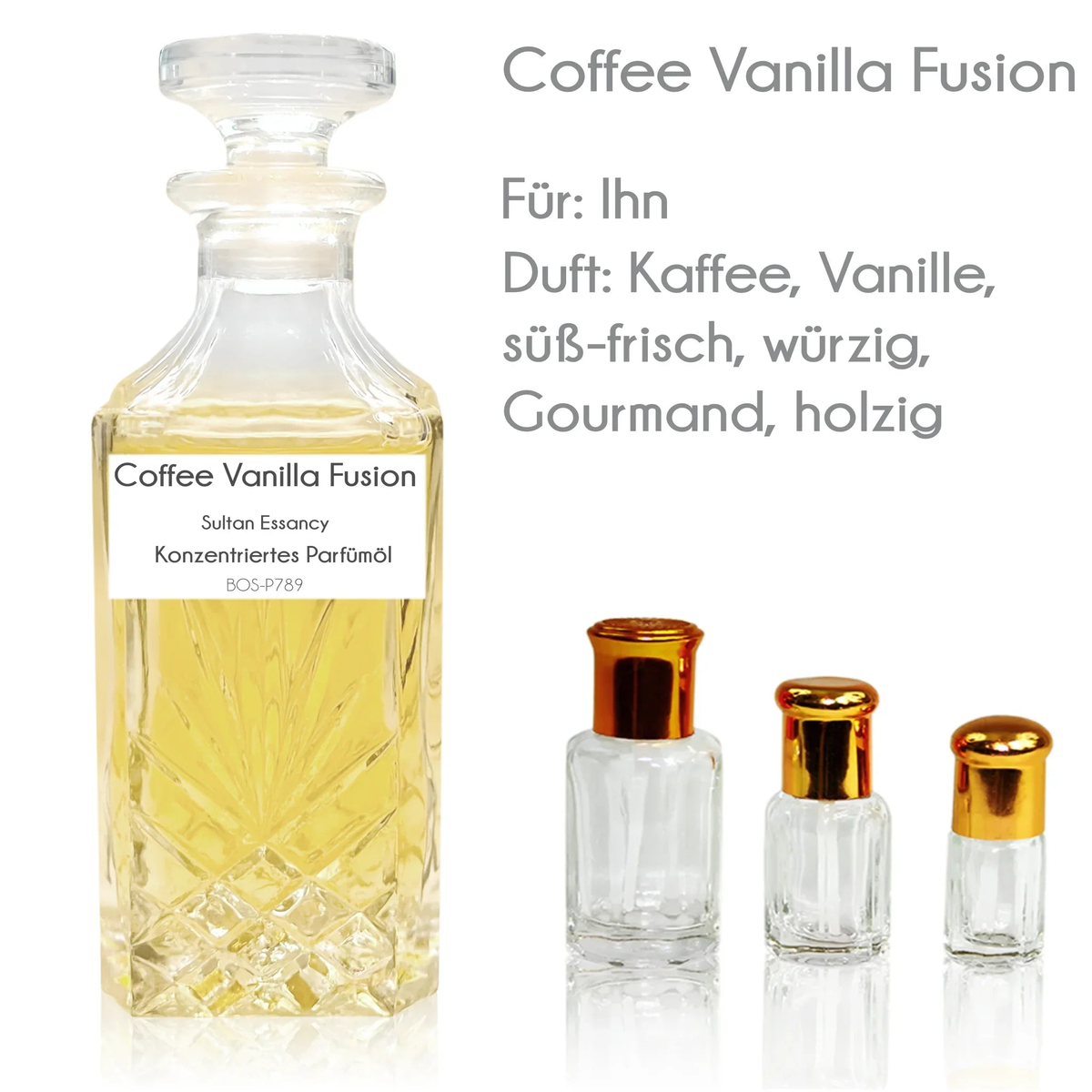 Coffee Vanilla Fusion Parfümöl mit Zeder, Maiglöckchen und Vanille