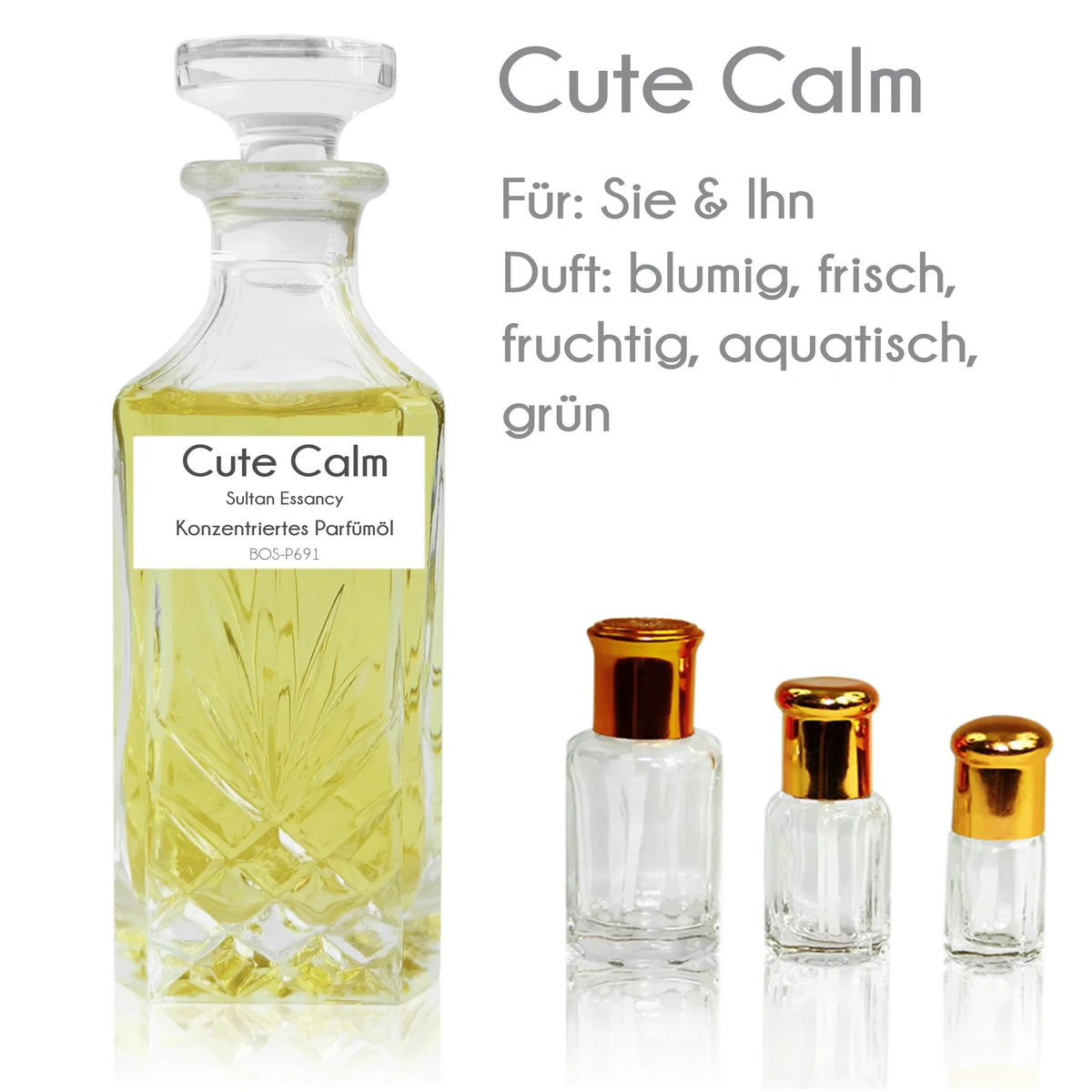 Cute Calm perfume oil with fig and lotus flower