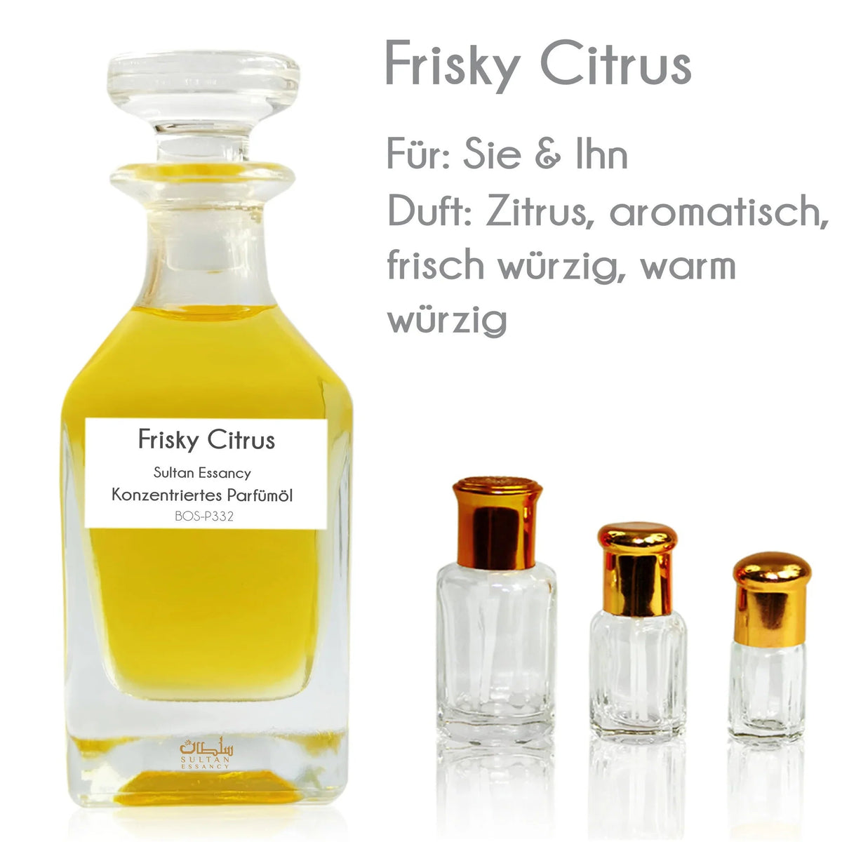 Parfümöl Frisky Citrus - Parfüm ohne Alkohol Sultan Essancy | Oriental-Style