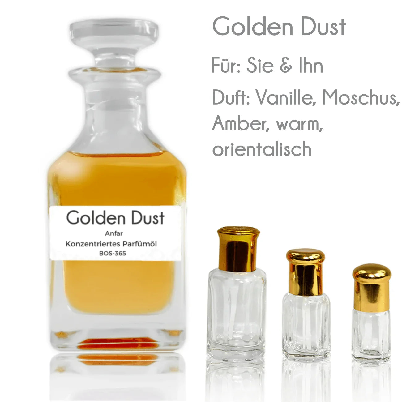 Parfümöl Golden Dust - Konzentriertes Attar Parfüm Sultan Essancy | Oriental-Style