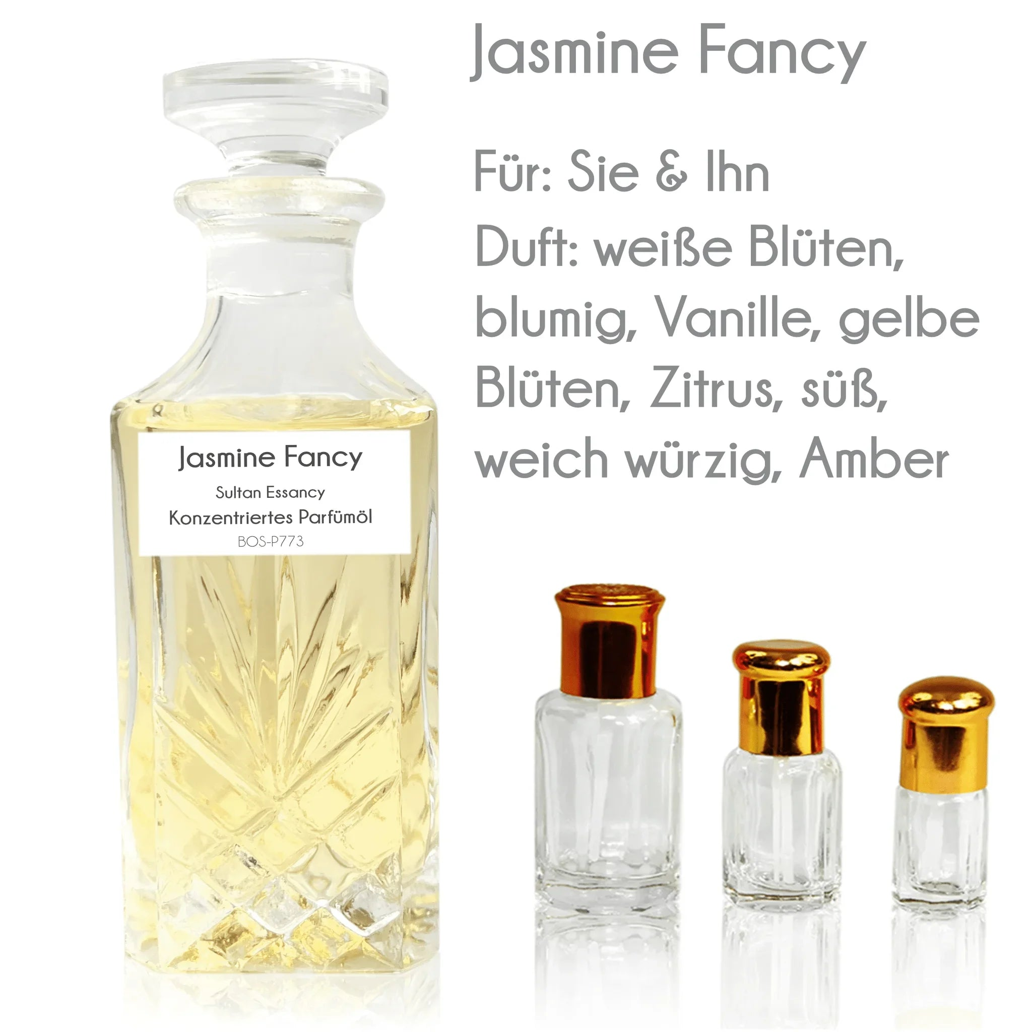 Parfümöl Jasmine Fancy von Sultan Essancy- Parfüm ohne Alkohol Sultan Essancy | Oriental-Style