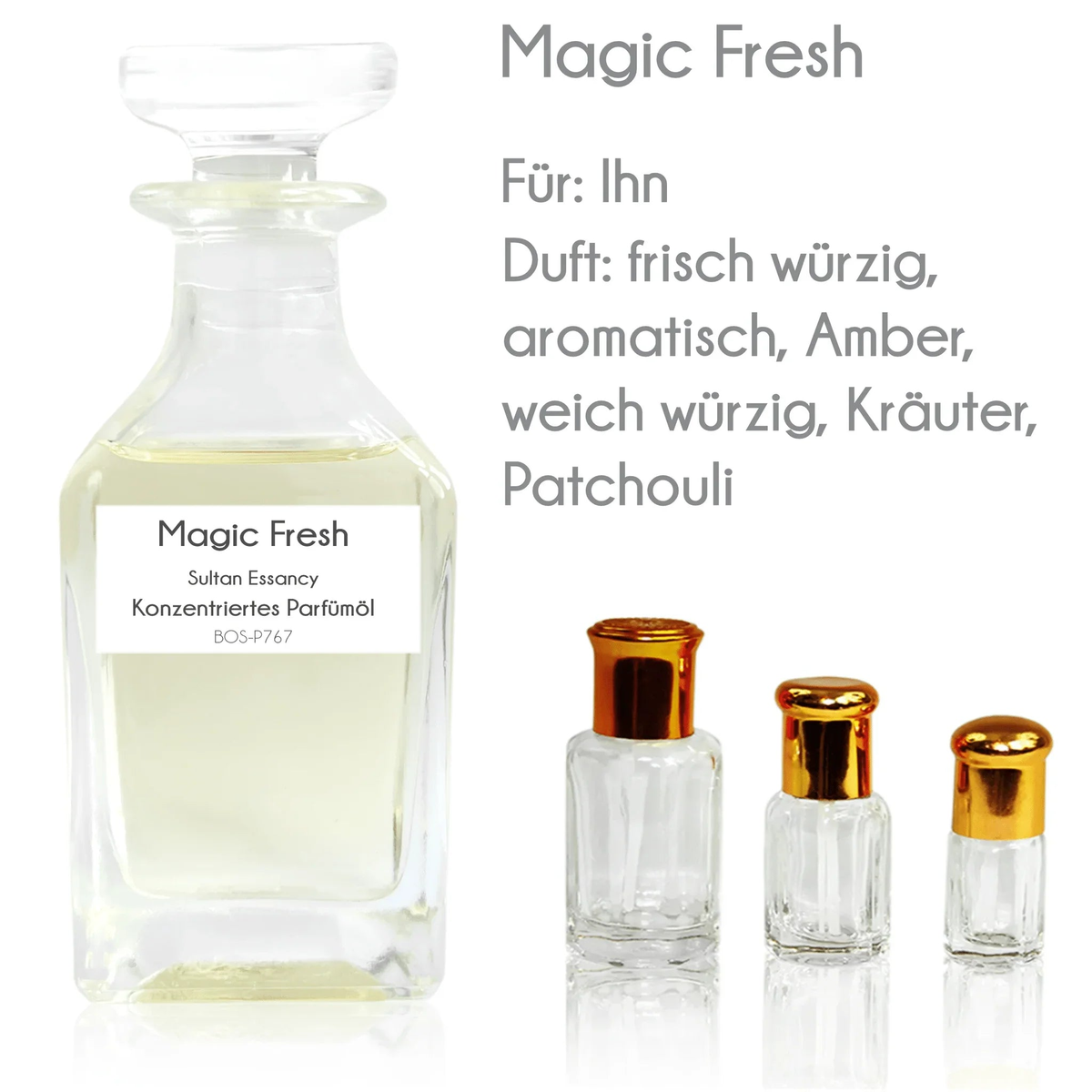 Parfümöl Magic Fresh von Sultan Essancy- Parfüm ohne Alkohol Sultan Essancy | Oriental-Style
