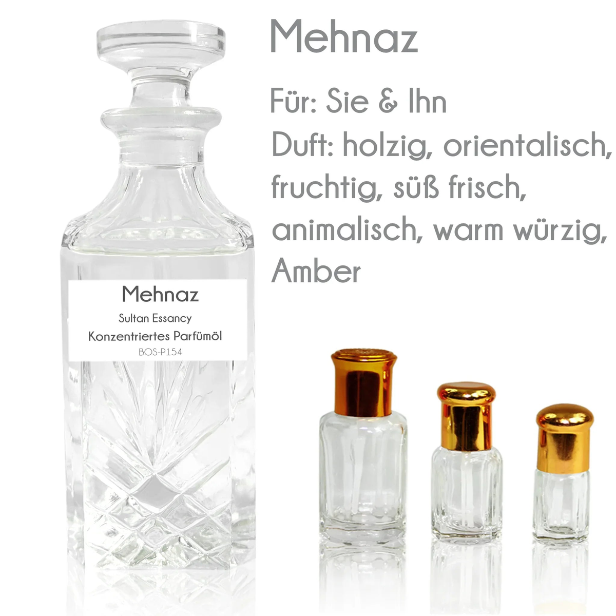 Parfümöl Mehnaz von Sultan Essancy- Parfüm ohne Alkohol Sultan Essancy | Oriental-Style