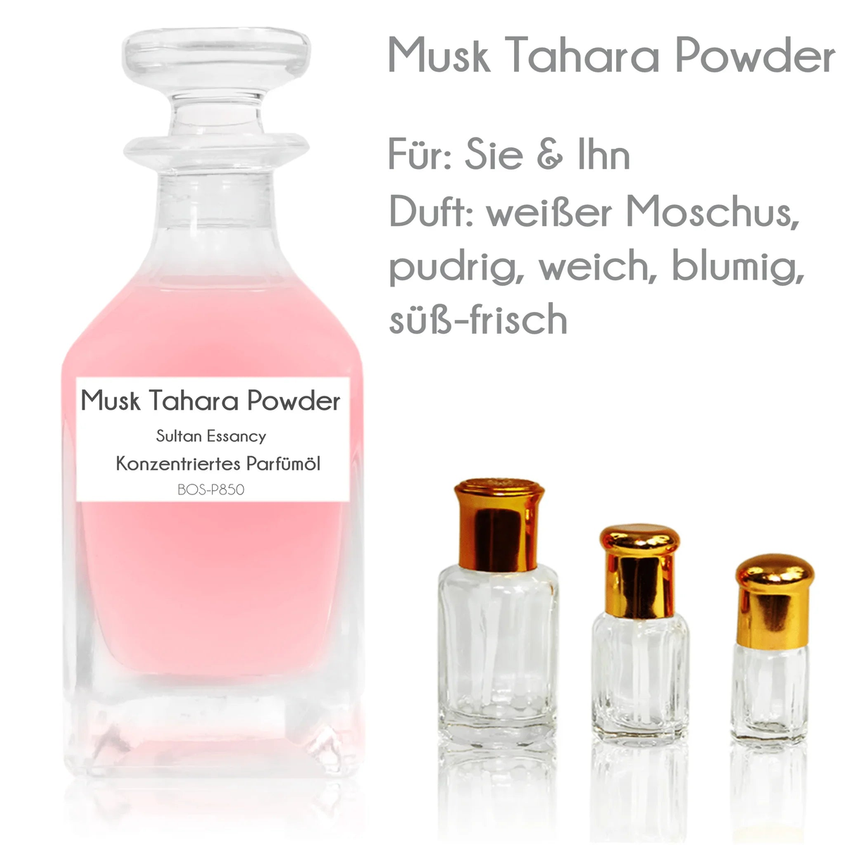 Parfümöl Musk Al Tahara Powder - Parfüm ohne Alkohol Sultan Essancy | Oriental-Style