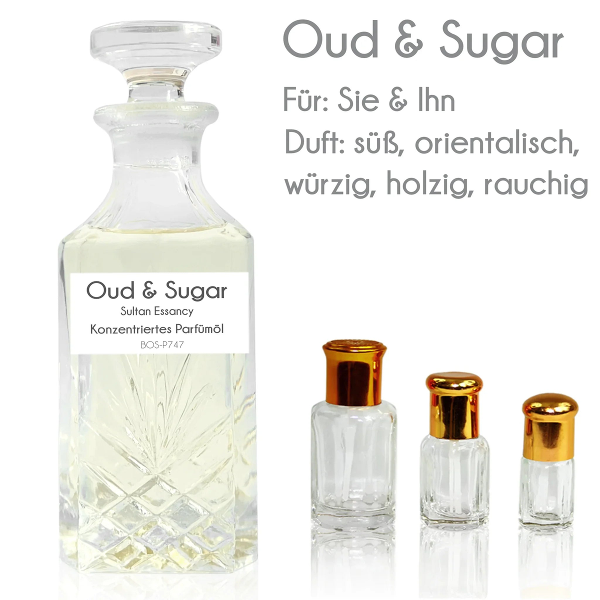 Parfümöl Oud & Sugar von Sultan Essancy- Parfüm ohne Alkohol Sultan Essancy | Oriental-Style