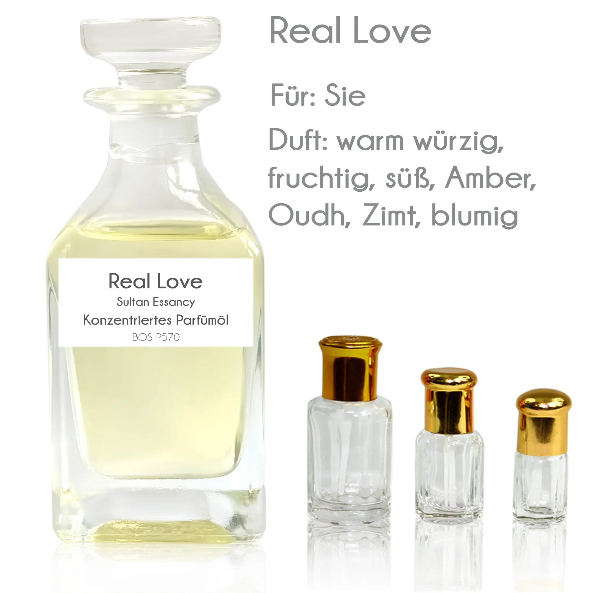 Parfümöl Real Love - Attar Parfüm ohne Alkohol Sultan Essancy | Oriental-Style