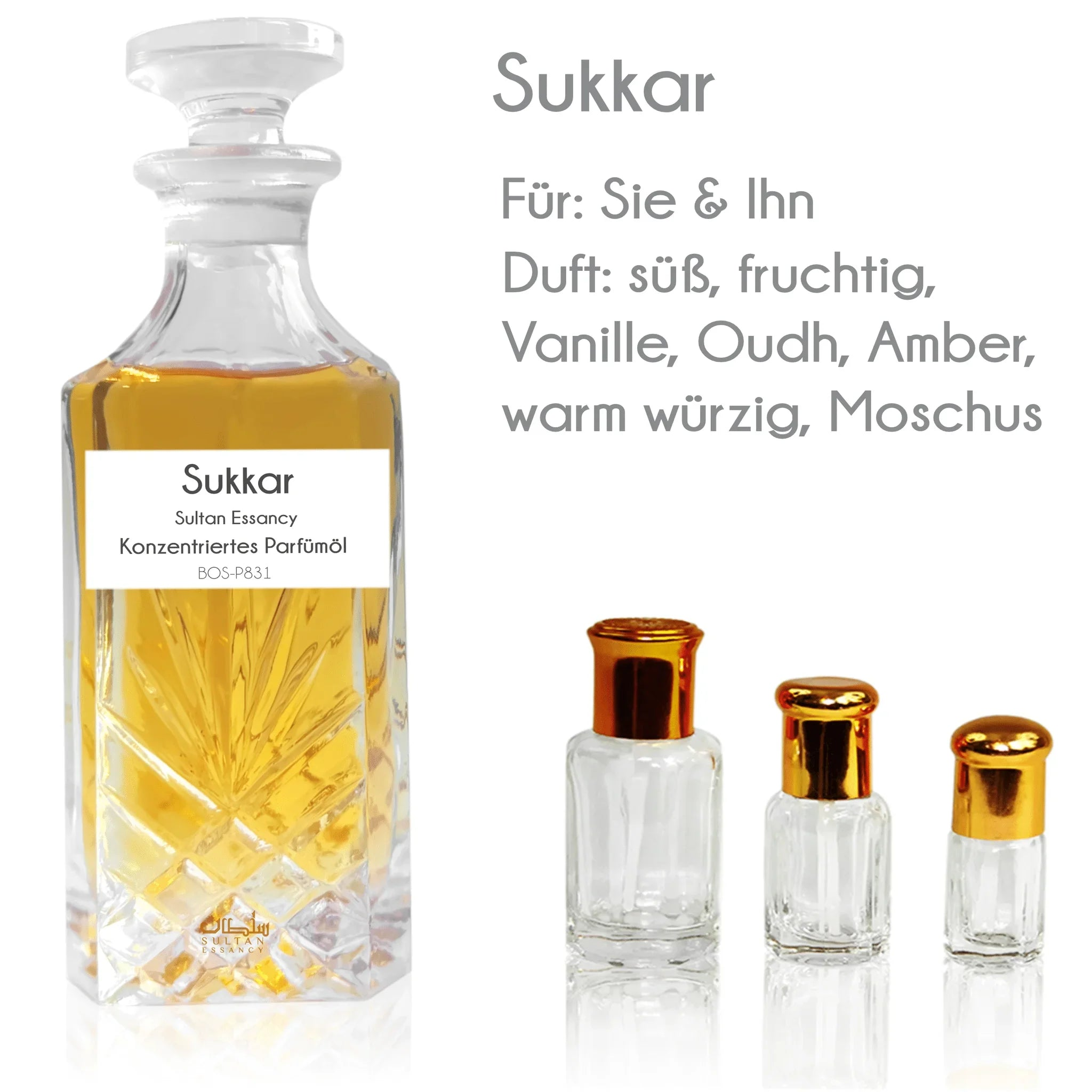 Parfümöl Sukkar - Parfüm ohne Alkohol Sultan Essancy | Oriental-Style