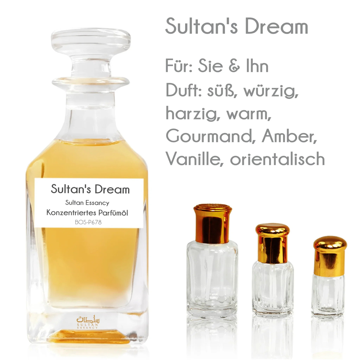Parfümöl Sultan's Dream - Parfüm ohne Alkohol Sultan Essancy | Oriental-Style